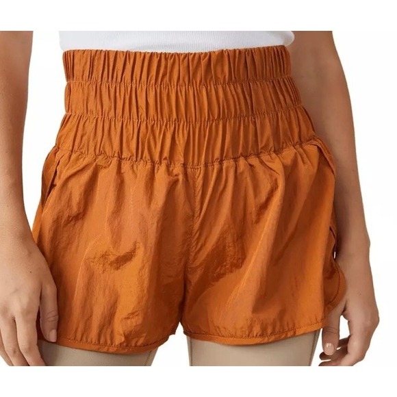 FP Movement by Free People Pants - Free People Women's Movement Rust Orange The Way Home High Rise Shorts XS